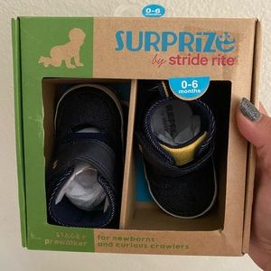 NWT Surprize by stride rite prewalker booties for newborn baby & crawlers